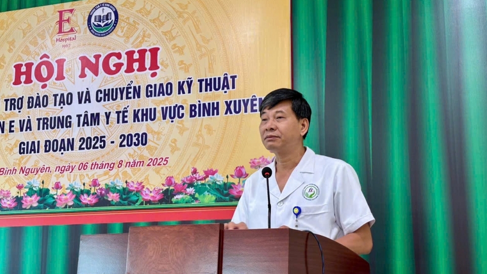 Trung tâm Y tế Khu vực Bình Xuyên ký kết hợp tác với Bệnh viện E