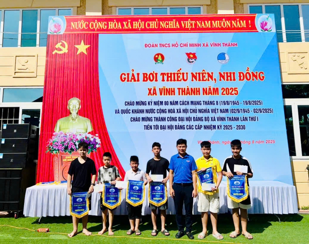 Xã Vĩnh Thành: Sôi nổi Giải bơi thiếu niên, nhi đồng năm 2025 Xã Vĩnh Thành: Sôi nổi Giải bơi thiếu niên, nhi đồng năm 2025