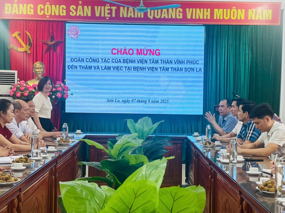 Bệnh viện Tâm thần tỉnh Vĩnh Phúc trao đổi kinh nghiệm tại Bệnh viện Tâm Thần Sơn La