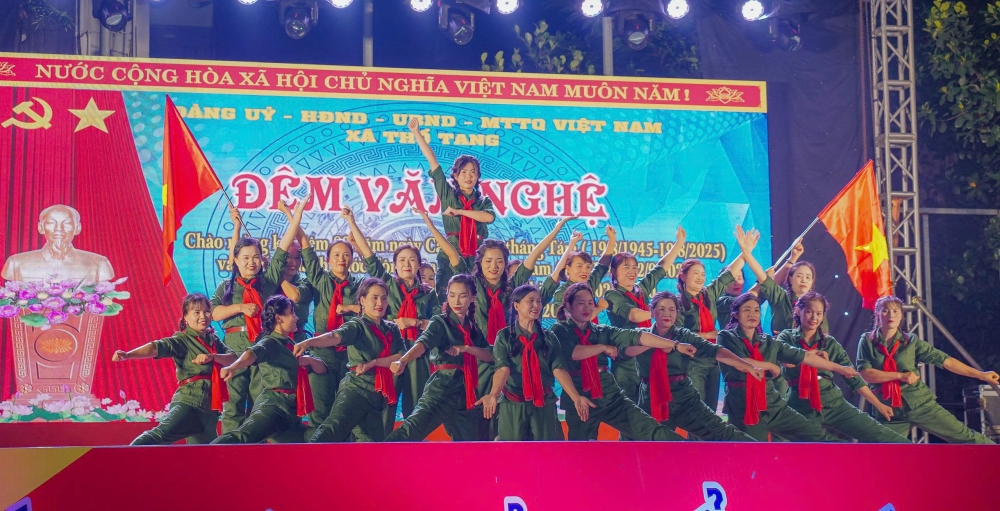 Xã Thổ Tang: Sôi nổi đêm văn nghệ chào mừng Quốc khánh 2/9