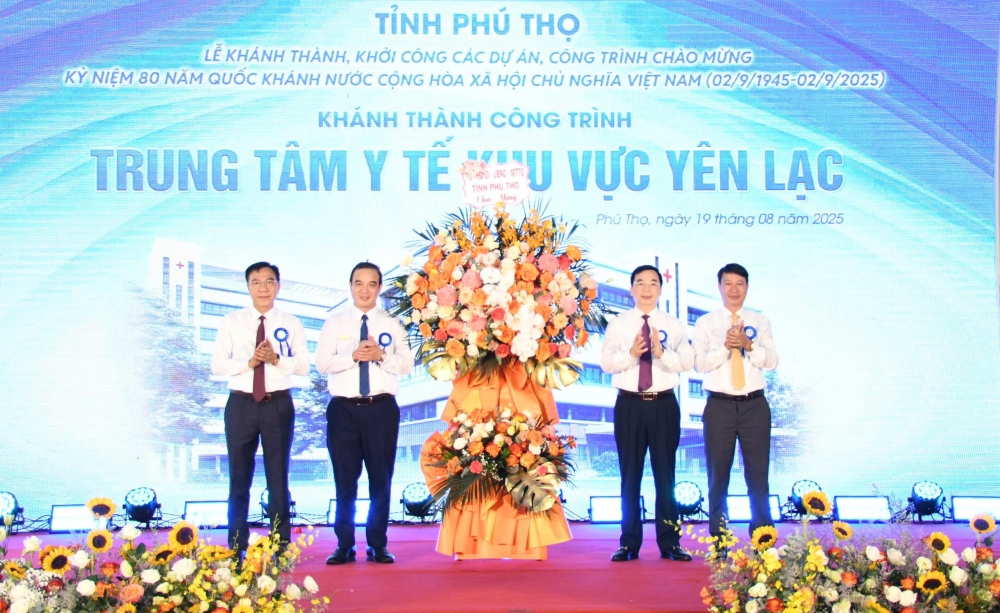 Phú Thọ: Khánh thành Dự án xây dựng, nâng cấp Trung tâm Y tế khu vực Yên Lạc Phú Thọ: Khánh thành Dự án xây dựng, nâng cấp Trung tâm Y tế khu vực Yên Lạc