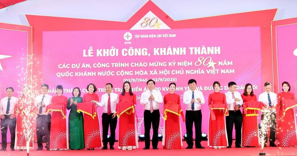 Khánh thành Công trình Trạm biến áp 500kV Vĩnh Yên và đường dây đấu nối chào mừng 80 năm Quốc khánh