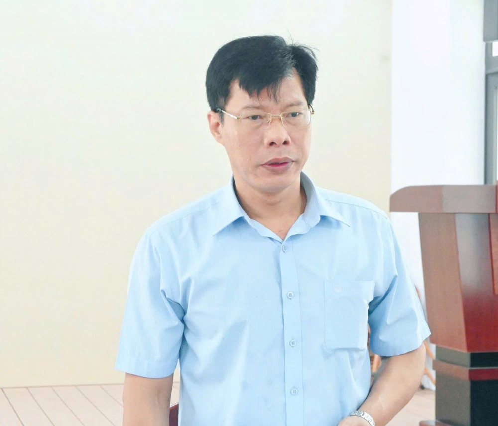 Đồng chí Nguyễn Hoài Nam, Phó Bí thư Đảng ủy, Chủ tịch UBND phường phát biểu tại buổi kiểm tra.