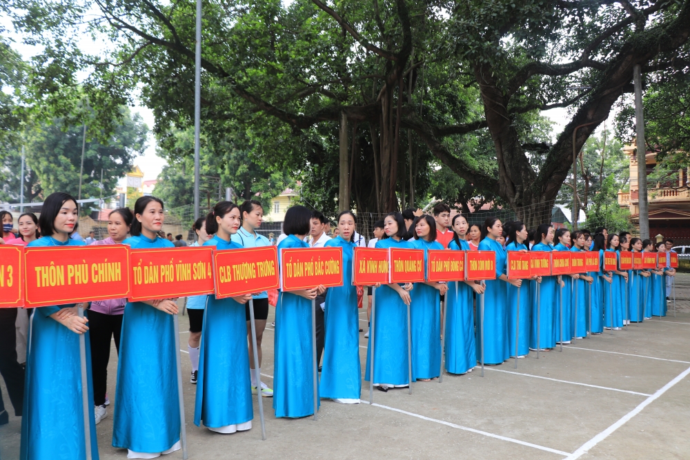 Xã Thổ Tang: Sôi nổi giải thể thao chào mừng Quốc khánh 2/9