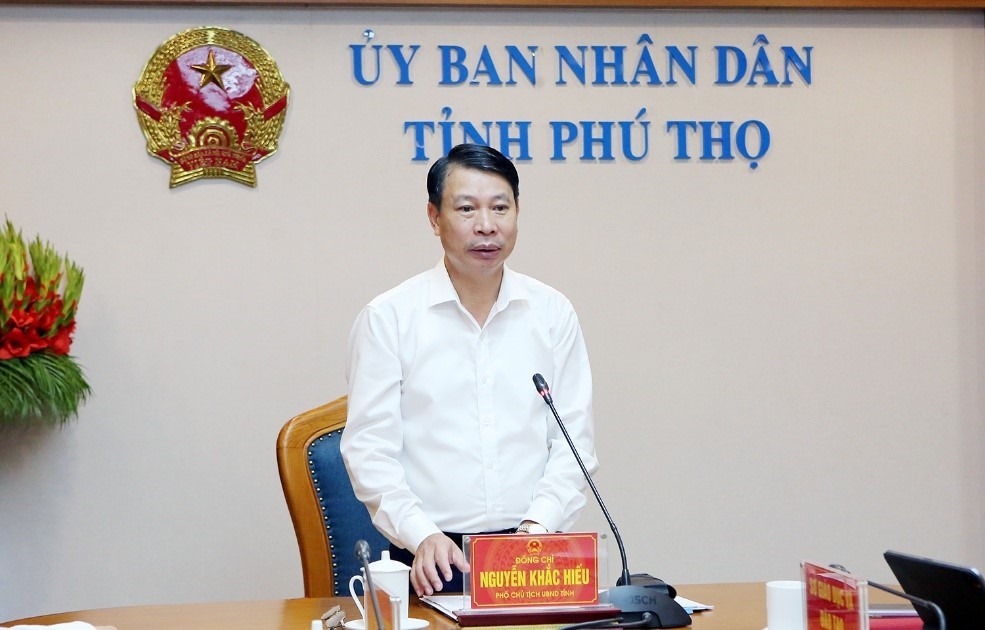 Phó Chủ tịch UBND tỉnh Nguyễn Khắc Hiếu phát biểu chỉ đạo tại hội nghị Phó Chủ tịch UBND tỉnh Nguyễn Khắc Hiếu phát biểu chỉ đạo tại hội nghị