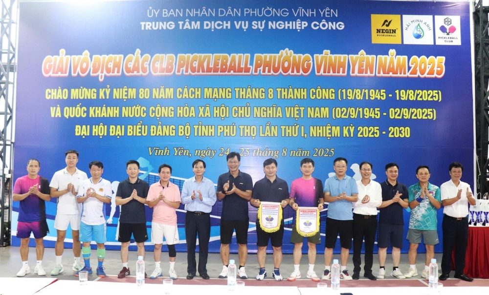 Phú Thọ: Tưng bừng Giải Pickleball gắn kết phường Vĩnh Yên và Vĩnh Phúc