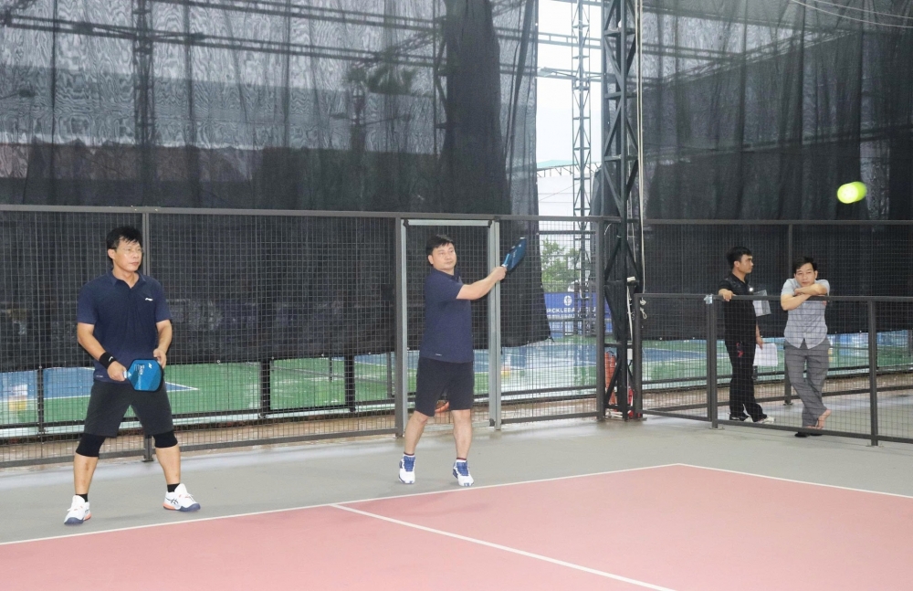 Phú Thọ: Tưng bừng Giải Pickleball gắn kết phường Vĩnh Yên và Vĩnh Phúc