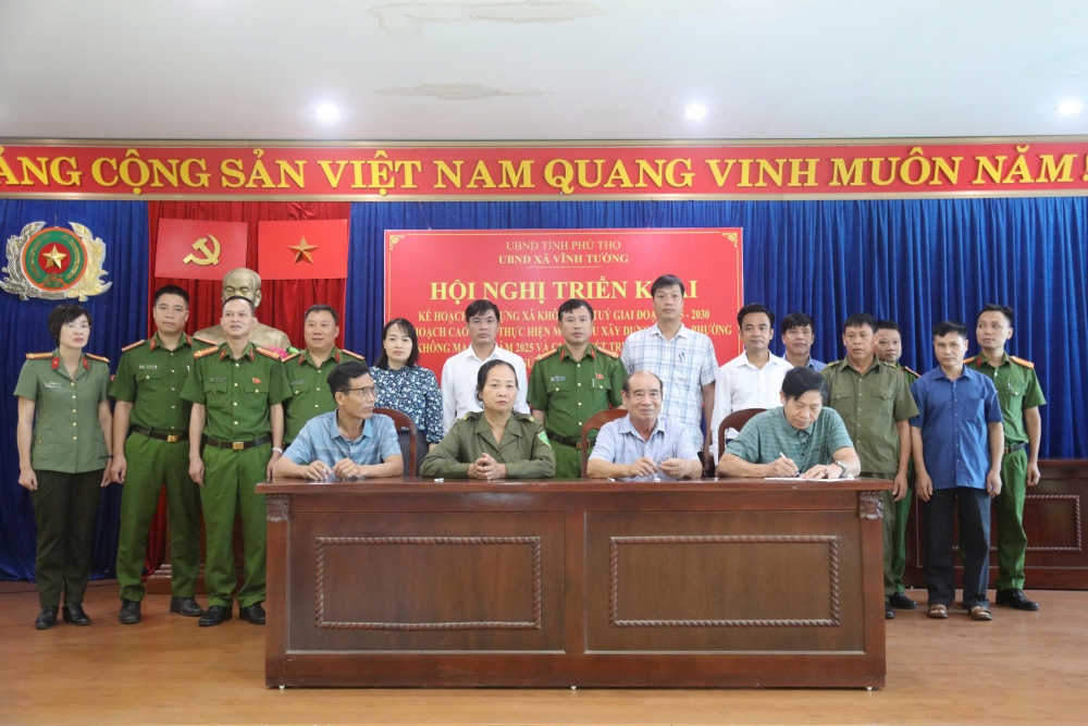 Xã Vĩnh Tường: Ra quân cao điểm thực hiện mục tiêu 20% xã, phường không ma túy