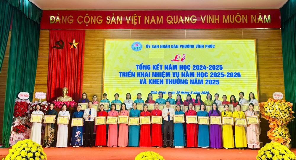 Phú Thọ: Phường Vĩnh Phúc triển khai nhiệm vụ năm học 2025-2026 “Quyết tâm dạy tốt - học tốt”
