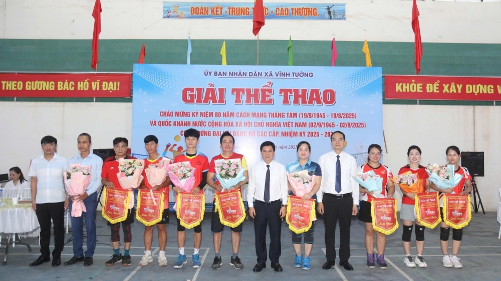 Xã Vĩnh Tường: Sôi nổi giải thể thao chào mừng Quốc khánh 2/9