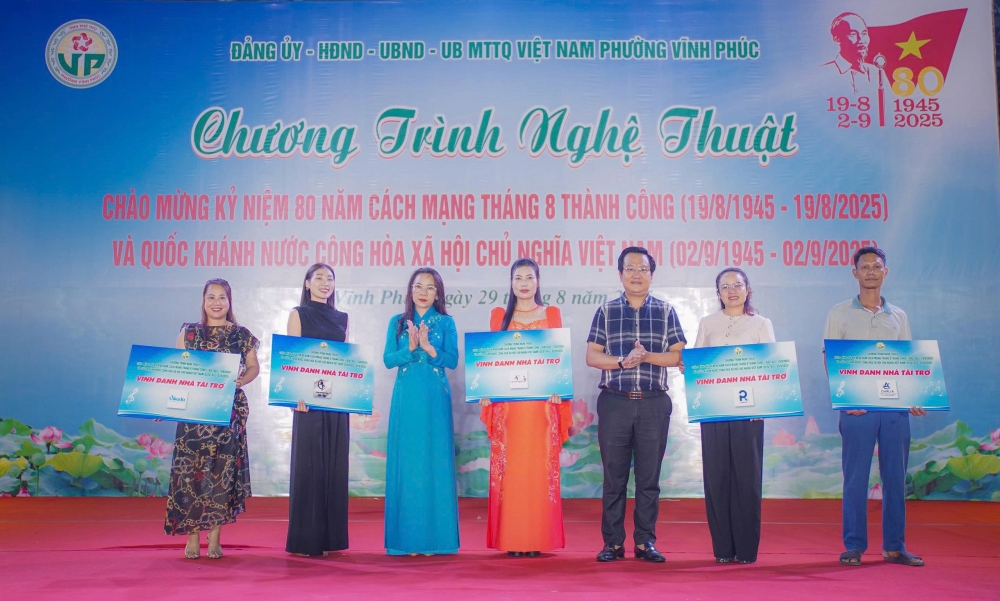 Phường Vĩnh Phúc: Đặc sắc chương trình nghệ thuật chào mừng Quốc khánh