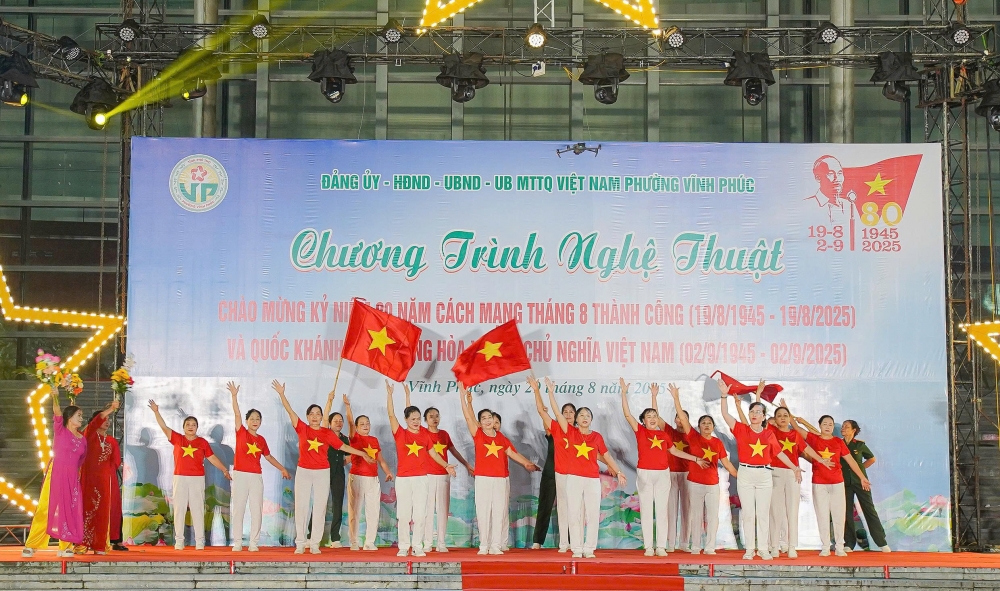 Phường Vĩnh Phúc: Đặc sắc chương trình nghệ thuật chào mừng Quốc khánh