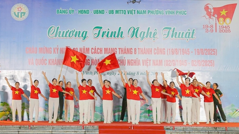 Phường Vĩnh Phúc: Đặc sắc chương trình nghệ thuật chào mừng Quốc khánh 2/9
