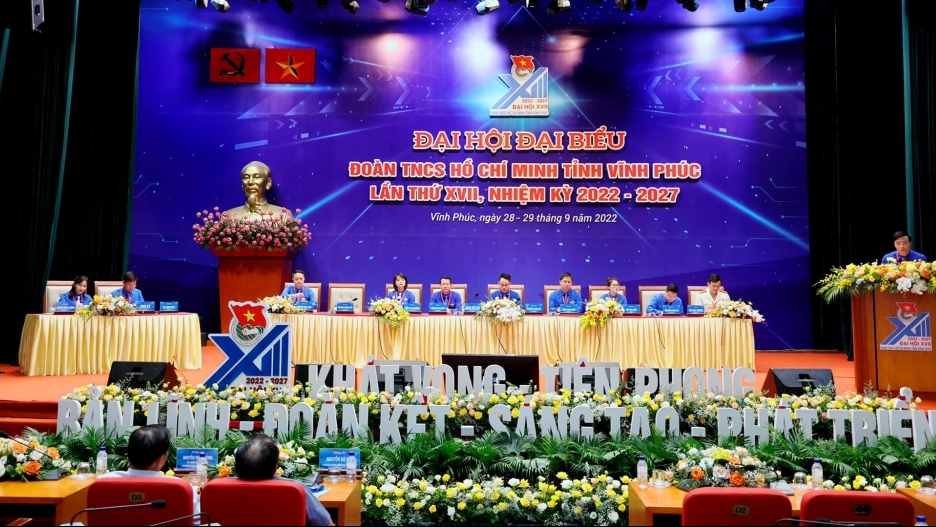 Khai mạc Ðại hội đại biểu Đoàn TNCS Hồ Chí Minh tỉnh Vĩnh Phúc lần thứ XVII, nhiệm kỳ 2022 – 2027