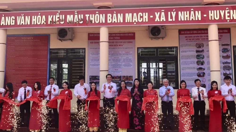 Vĩnh Phúc: Khánh thành Thiết chế  văn hóa - Thể thao Làng văn hóa thôn Bàn Mạch