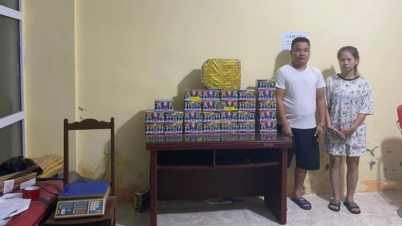 Vĩnh Phúc: Bắt giữ cặp vợ chồng buôn bán pháo nổ số lượng lớn