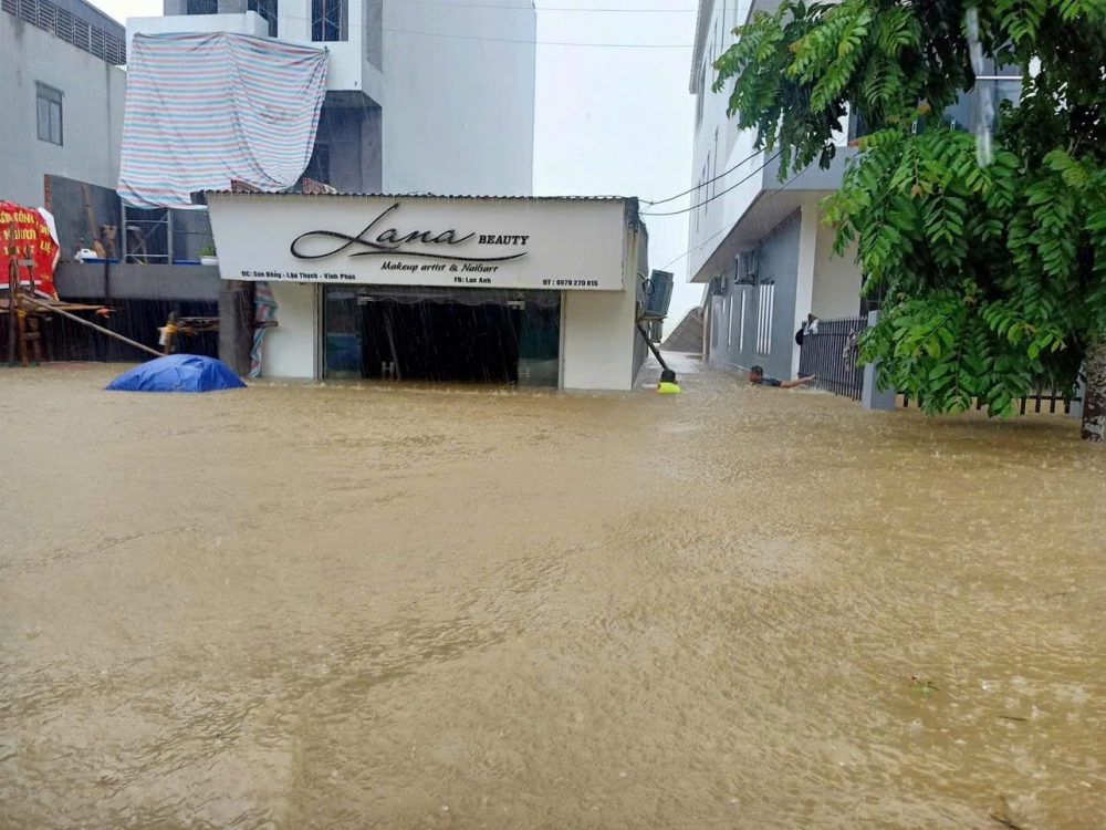 Huyện Lập Thạch: Cả hệ thống chính trị vào cuộc ứng phó với mưa lũ