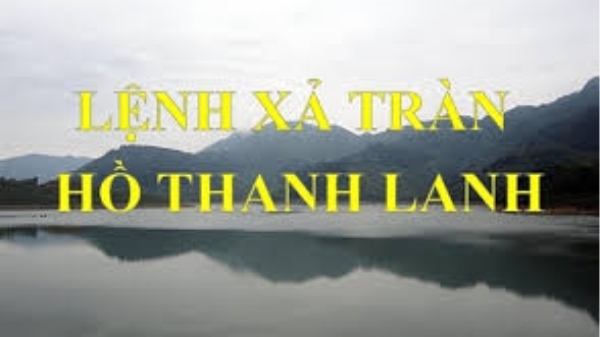 Ngày mai sẽ xả tràn hồ Thanh Lanh ở Vĩnh Phúc