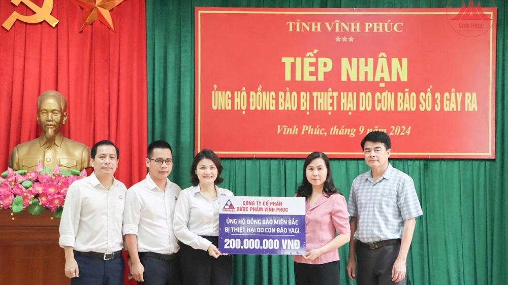 Vĩnh Phúc: Tiếp nhận hơn 7 tỷ đồng ủng hộ đồng bào vùng lũ