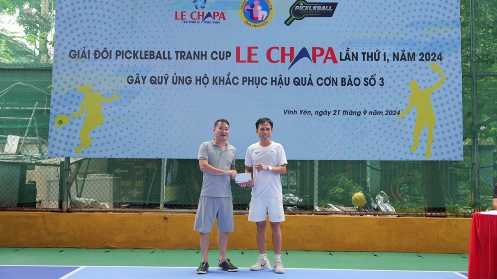 Vĩnh Phúc: Khai mạc Giải đôi Pickleball thiện nguyện ủng hộ đồng bào bão lũ