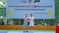 vinh phuc khai mac giai doi pickleball thien nguyen ung ho dong bao bao lu