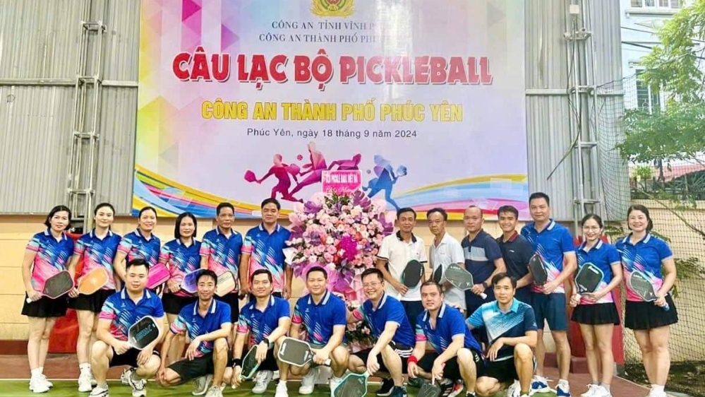 Vĩnh Phúc: Ra mắt CLB Pickleball Công an thành phố Phúc Yên