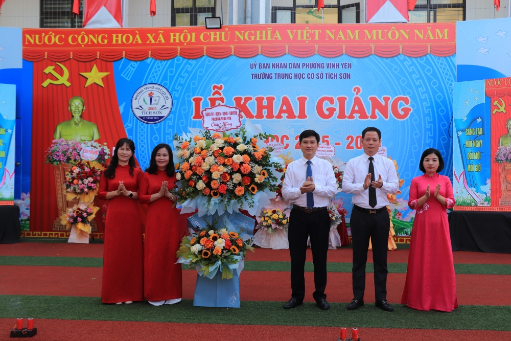 Phường Vĩnh Yên: Rộn ràng chào đón năm học mới tại Trường THCS Tích Sơn