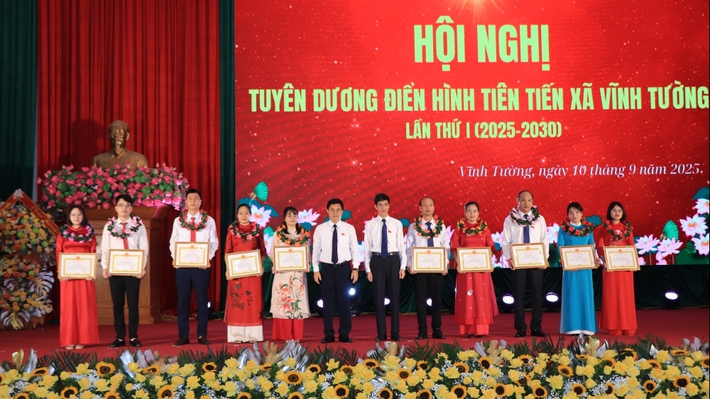 Phú Thọ: Tuyên dương 86 điển hình tiên tiến tại xã Vĩnh Tường