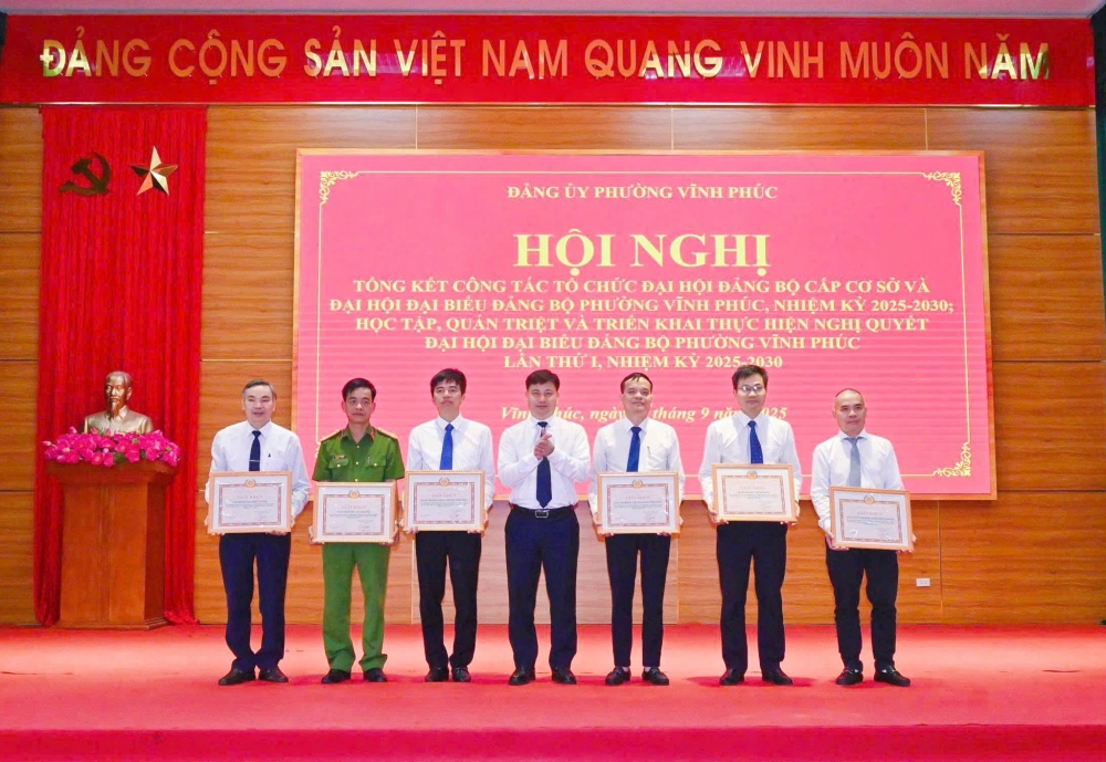 Nỗ lực cho mục tiêu xây dựng phường Vĩnh Phúc văn minh, hiện đại