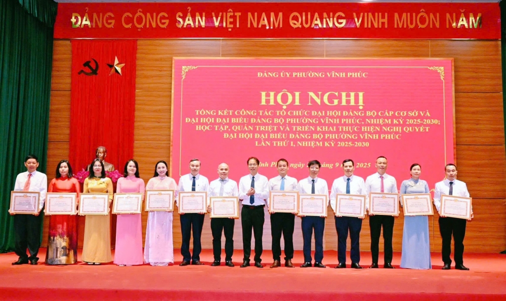 Nỗ lực cho mục tiêu xây dựng phường Vĩnh Phúc văn minh, hiện đại