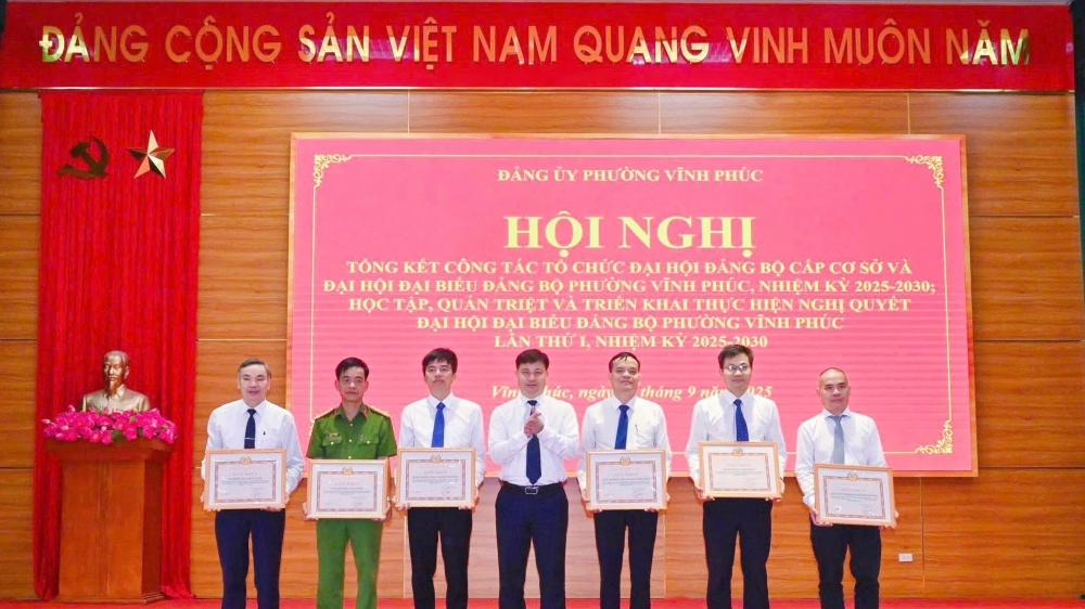 Nỗ lực cho mục tiêu xây dựng phường Vĩnh Phúc văn minh, hiện đại