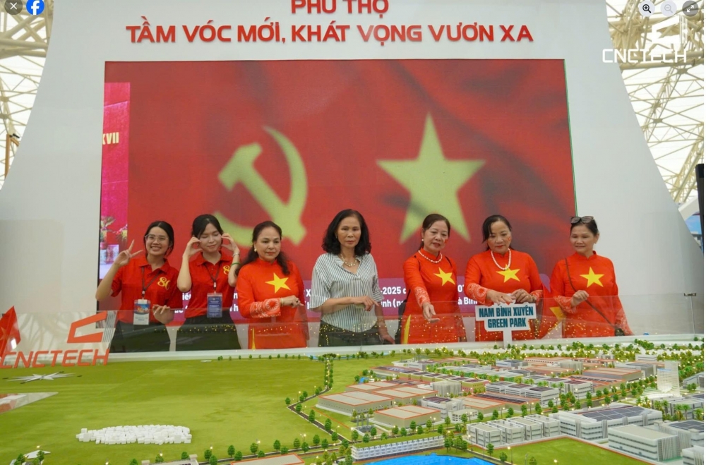 Tập đoàn CNCTech trưng bày mô hình Khu công nghiệp xanh tại Đại hội Đảng bộ tỉnh Phú Thọ