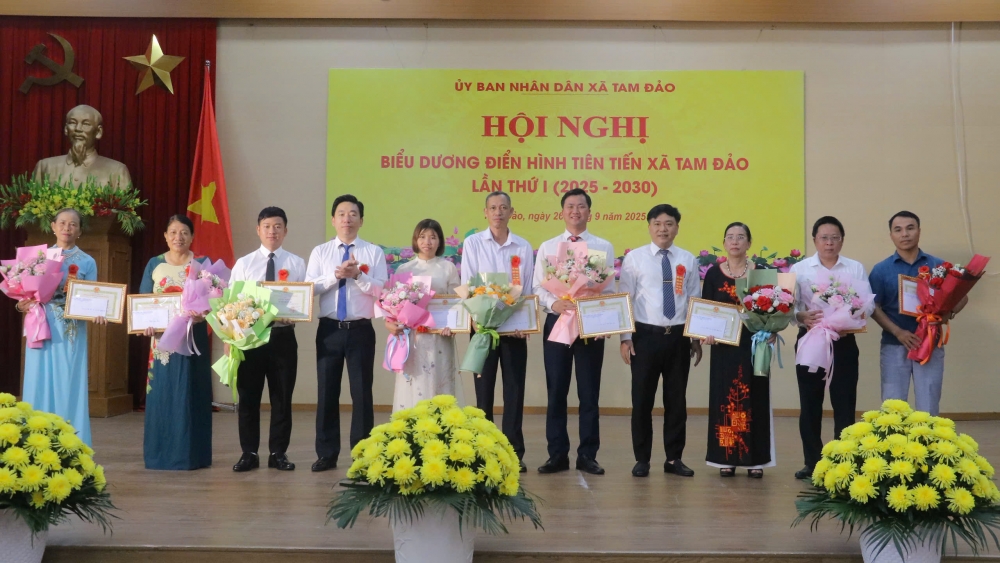 Xã Tam Đảo: Xây dựng phong trào thi đua mạnh mẽ, sáng tạo và hiệu quả