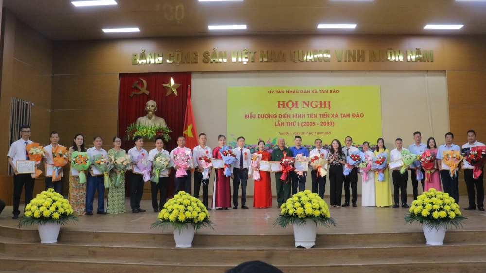 Xã Tam Đảo: Xây dựng phong trào thi đua mạnh mẽ, sáng tạo và hiệu quả