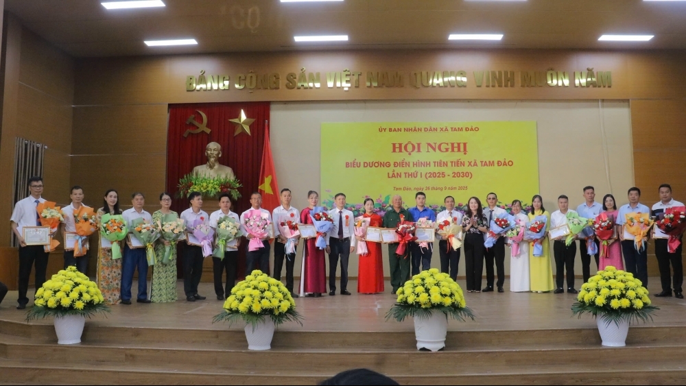 Xã Tam Đảo: Xây dựng phong trào thi đua mạnh mẽ, sáng tạo và hiệu quả