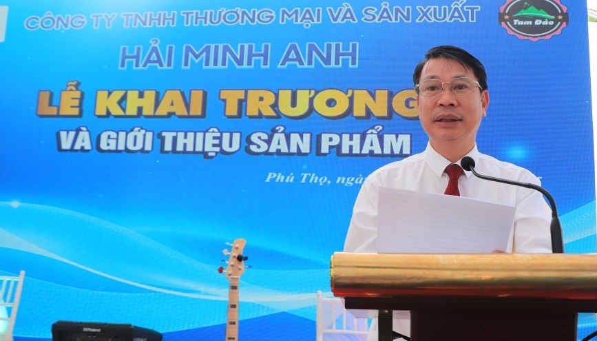 Phó Chủ tịch tỉnh Phú Thọ dự khai trương giới thiệu sản phẩm của Công ty Hải Minh Anh