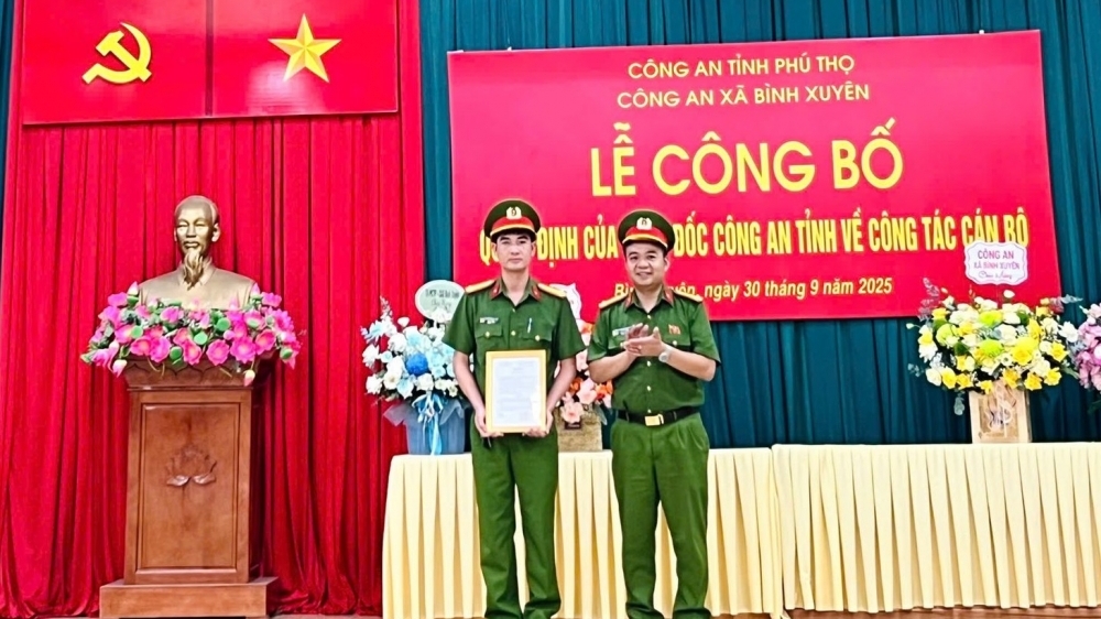 Trung tá Nguyễn Thanh Tùng làm Phó Trưởng Công an xã Bình Xuyên