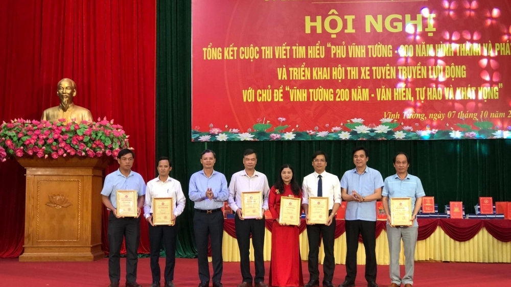 Vĩnh Phúc: Tổng kết cuộc thi viết "Phủ Vĩnh Tường - 200 năm hình thành và phát triển"