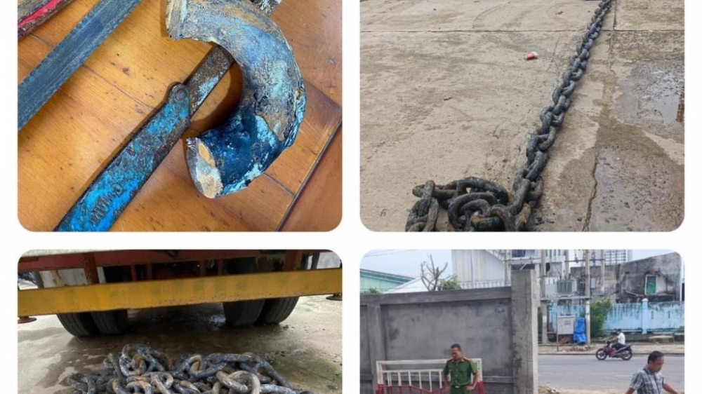 Đà Nẵng: Hai anh em cưa trộm xích neo tàu tại âu thuyền Thọ Quang