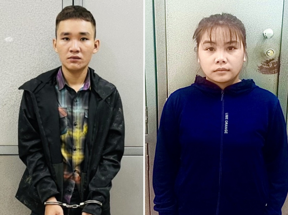 Đối tượng Lò Văn Tuấn và Lò Thị Tá.