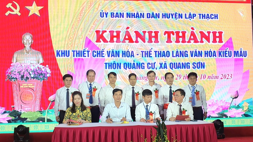 Vĩnh Phúc: Huyện Lập Thạch có thêm Khu thiết chế văn hóa - thể thao thứ 3