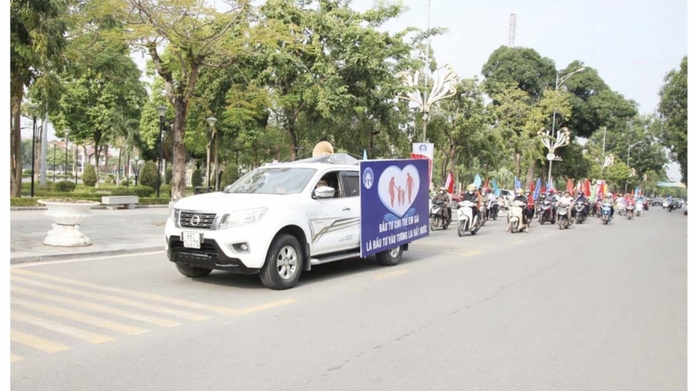 Vĩnh Phúc: Mít tinh hưởng ứng Ngày Quốc tế trẻ em gái (11/10)