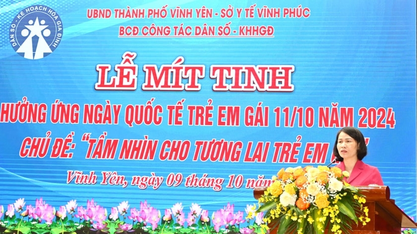 Vĩnh Phúc: Phát động hưởng ứng Ngày Quốc tế trẻ em gái 11/10