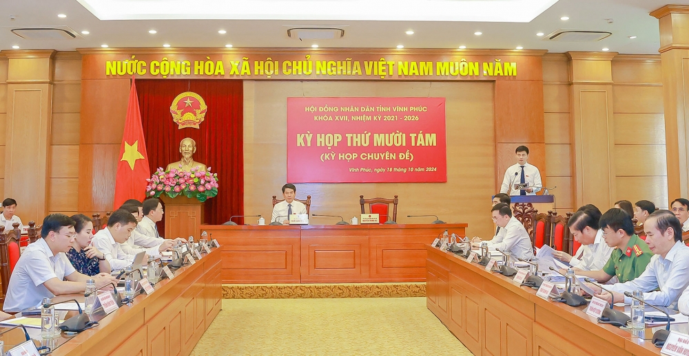 HĐND tỉnh Vĩnh Phúc kiện toàn các chức danh Phó Chủ tịch HĐND tỉnh và Phó Chủ tịch UBND tỉnh. Ảnh: Báo Vĩnh Phúc