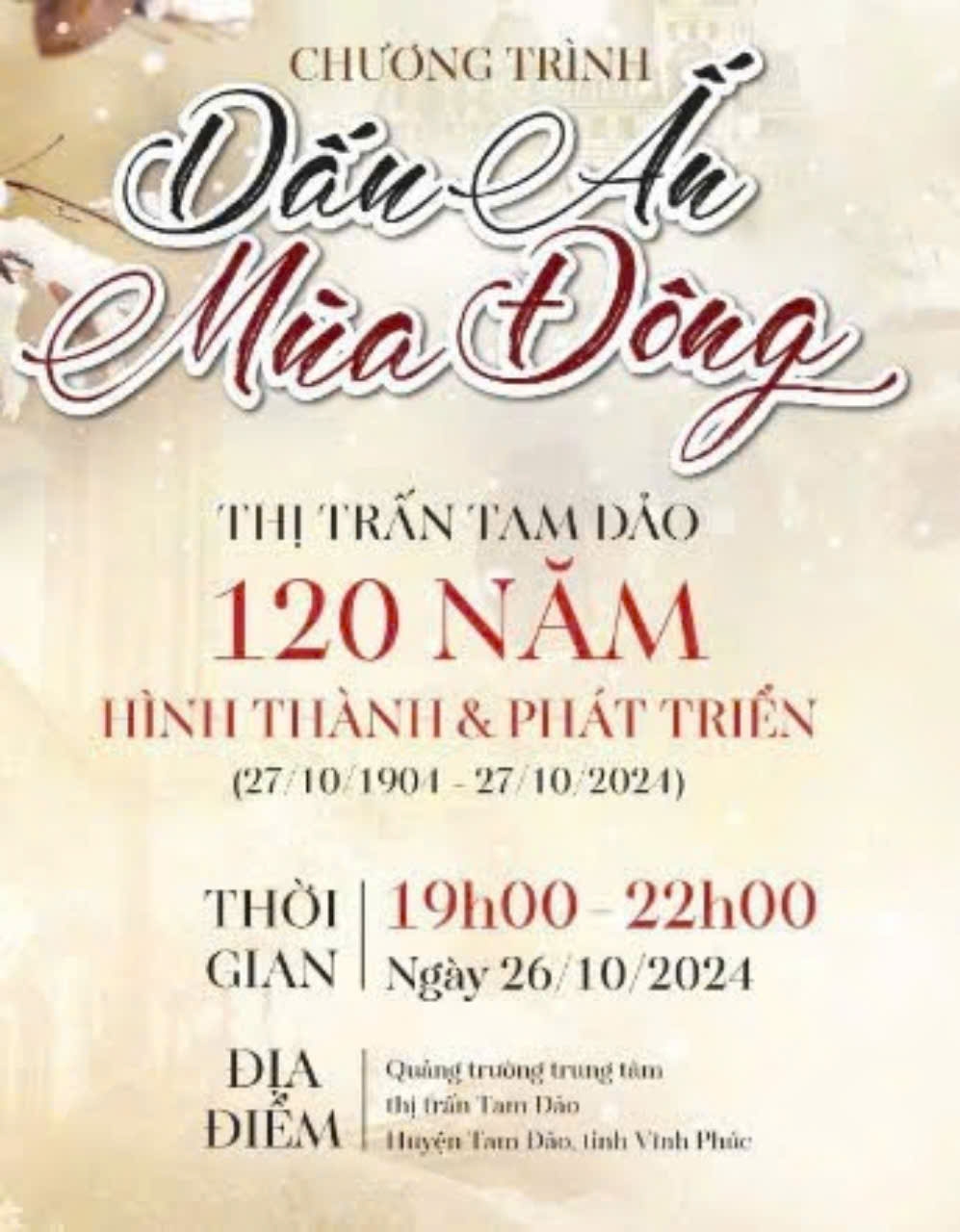 Dấu ấn mùa Đông - thị trấn Tam Đảo 120 năm hình thành và phát triển