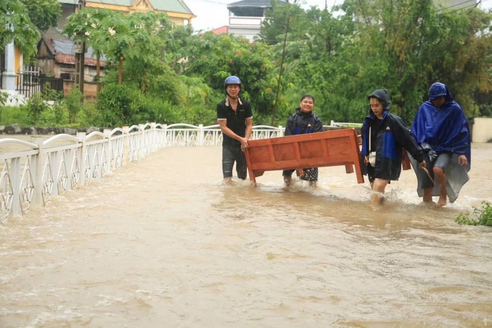 Xã Tam Đảo tập trung khắc phục hậu quả cơn bão số 10