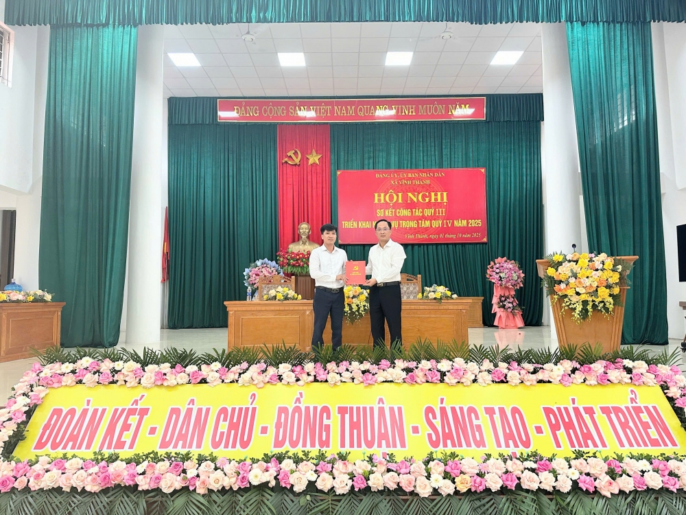 Xã Vĩnh Thành: Triển khai nhiệm vụ trọng tâm các tháng cuối năm