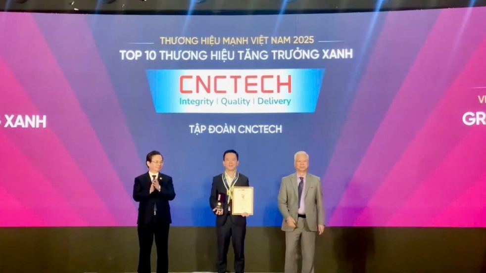 Tập đoàn CNCTech đón nhận danh hiệu “Thương hiệu mạnh Việt Nam 2025”