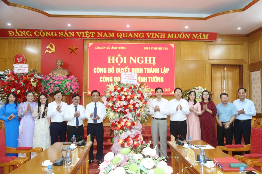 Phú Thọ: Thành lập Công đoàn xã Vĩnh Tường