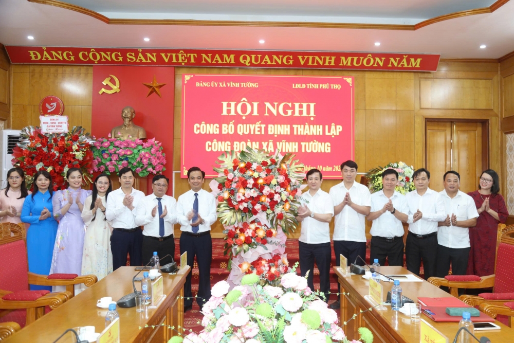 Phú Thọ: Thành lập Công đoàn xã Vĩnh Tường